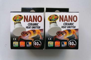 Supplies kaufen und verkaufen Photo: 2x ZooMed Terrariumwärmestrahler Nano Ceramic Heat Emitter 40W