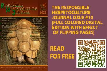 Literatur kaufen und verkaufen Foto: The Responsible Herpetoculture Journal issue #10 